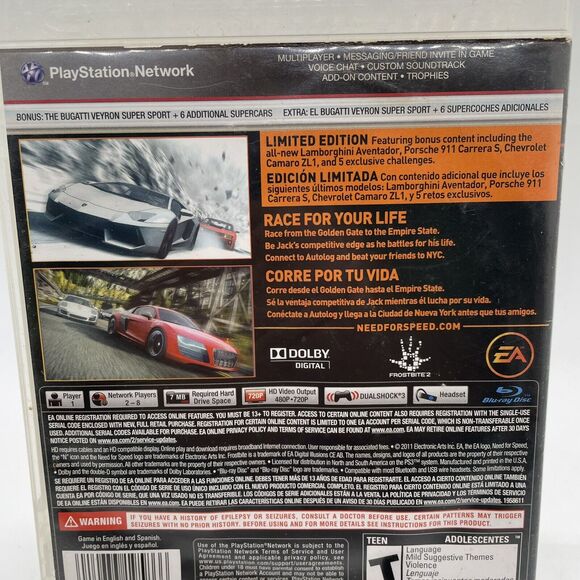 Need For Speed The Run Limited Edition Sony PlayStation 3 PS3 CIB - Picture 4 of 10